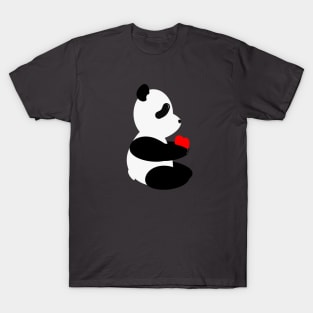 Panda With Heart T-Shirt